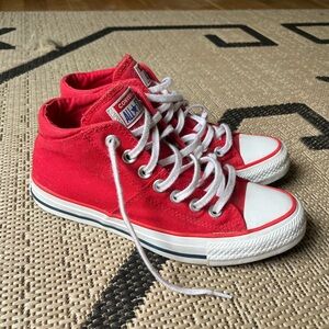 Red Converse Madison Mid Top Sneakers